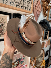100% wool stiff brim tattooed hat