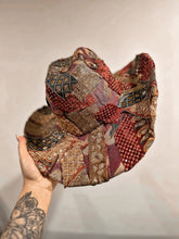 limited edition Rare: 1 of 1 Boho Rust and Gold Embellished Cowgirl Hat (top and bottom)