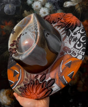 Classic orange retro Halloween hat