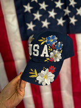 USA red, white and blue baseball cap