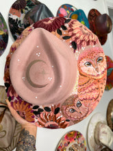 Blush pink double owl hat