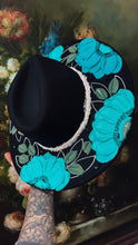 Turquoise with silver and cream