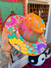 Colorful leopard with shimmer and moons