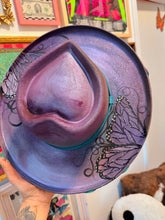 Heart shaped top and bottom painted color shifting hat