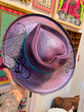 Heart shaped top and bottom painted color shifting hat