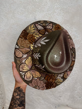Green and taupe butterflies with blush pink