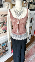 Whimsigoth free people top, Japanese lace top and 2 necklaces