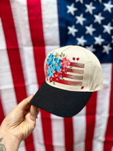 Black and cream Americana hat