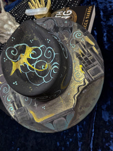 Fourth Wing inspired hat (top and bottom painted)