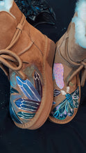 Platform raven and moth color shifting shimmer “it” girl boots size 9