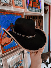 OUTCAST ANTHEM: Black and tan piercing cowgirl hat