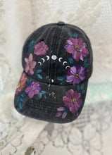 Witchy moon embroidered cap