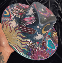 Glow in the dark witchy shimmer hat