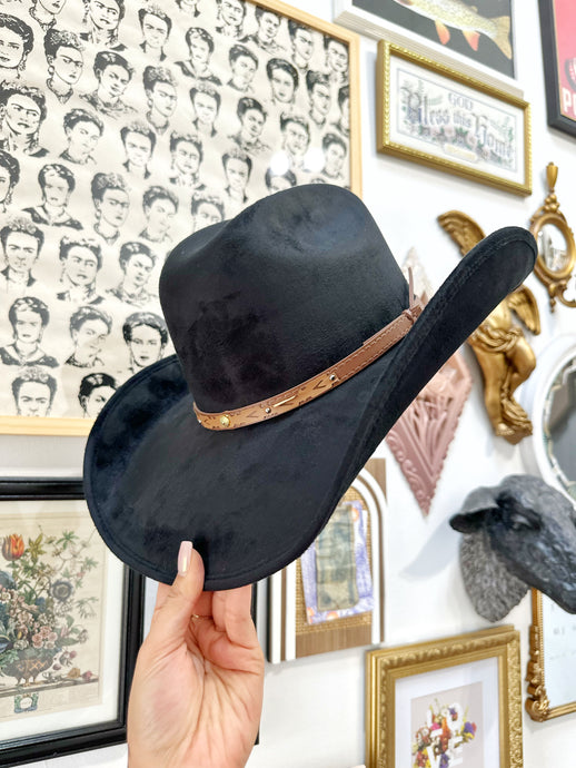 Jet Black Cowgirl Hat