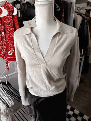 NWT: FAHERTY Organic Cotton sweater size S