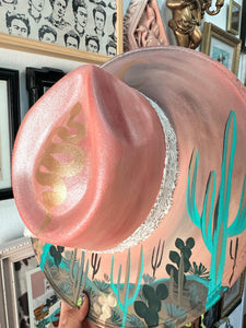 Metallic Pink with Gray (top and bottom painted