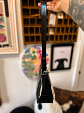 Hand painted one of a kind rainbow trout black purse