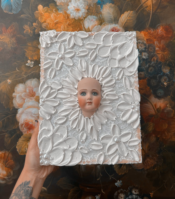 Porcelain handmade doll spooky creepy Halloween art