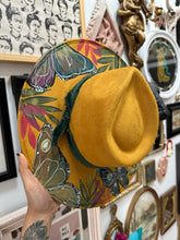 Top and Bottom mustard butterfly hat