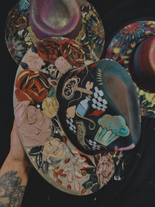 Alice in Wonderland Inspired, top and bottom painted size Large