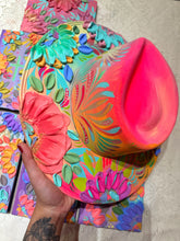 Colorful florals hat
