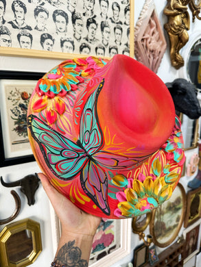 Colorful butterfly painted top and bottom