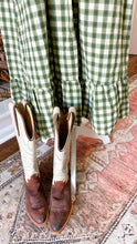 Handmade western dress with genuine leather belt size S