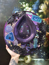 Purple shimmer color shifting hat