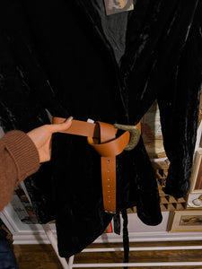 Vintage: velvet jacket with Western belt size M