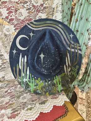 Navy blue desert pearl hat