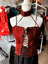 Burgundy Vampire Top NFR look size M (adjustable)