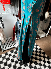 Authentic vintage Vietnamese/Chinese Turquoise Dress size S