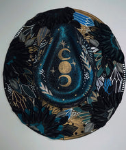 Turquoise spooky witchy hat size large
