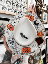 Spooky hat painted top and bottom