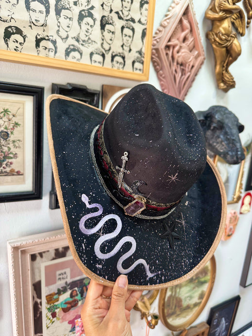 Goth Yallternative cowgirl hat