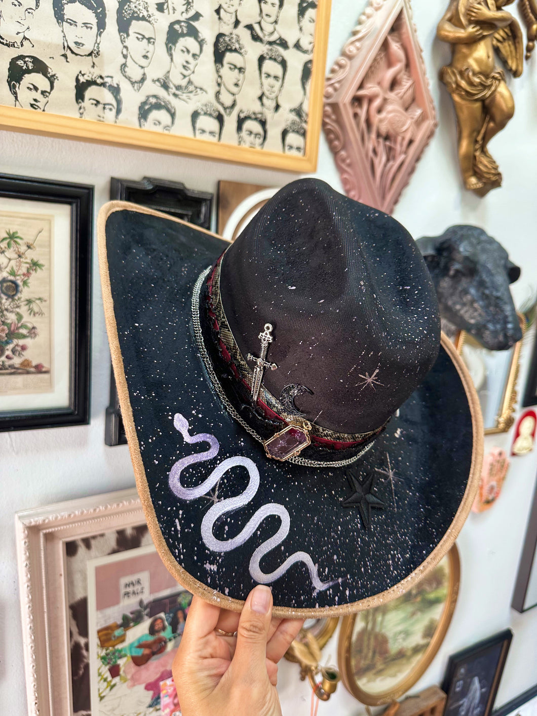 Goth Yallternative cowgirl hat