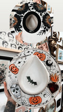 Spooky hat painted top and bottom