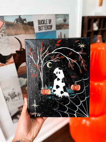 Spooky cowgirl ghost
