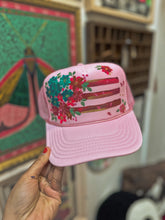 Pink American flag