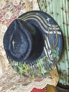 Navy blue desert pearl hat