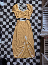 NWT: Anthropologie Yellow with cream set size M