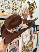 Brown classy cowgirl hat