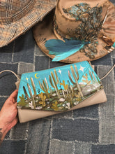 Desert Skies hand painted unique vintage shape purse