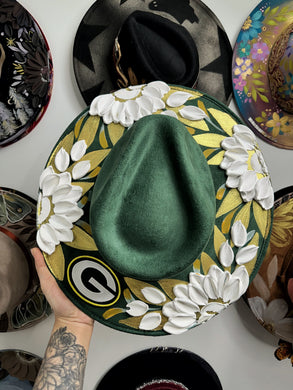 Packers green and gold hat