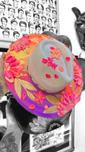 Ombre colorful floral with gold and pearls