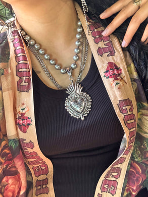 Sacred Heart Chunky Necklace