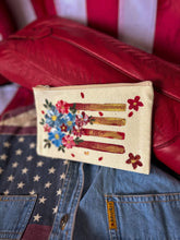Americana hand painted pouch