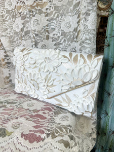 White and golden champagne leaves
