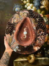 Color shifting moody lightweight and airy witchy leopard hat