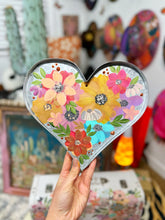 Metal floral heart